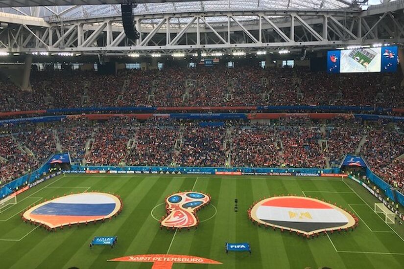 Russia will play two of their group games in the St. Petersburg Stadium