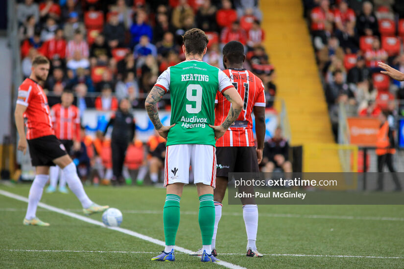 Cork City's Ruairi Keating had the final say on a busy night in the First Division