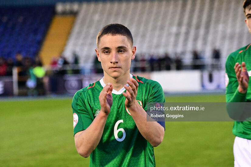 Joe Hodge pictured before Ireland's under-17 European Championships tie with the Czech Republic on May 6th, 2019.