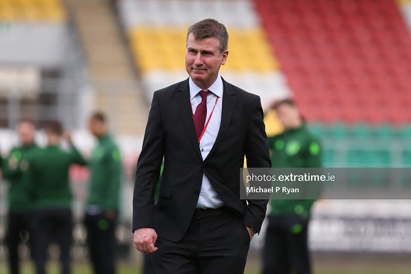 Stephen Kenny pictured in advance of his first game as Republic of Ireland under-21 manager, against Luxembourg, in March 2019.
