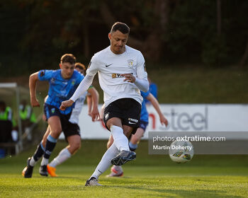 Dean Ebbe scored a first-half penalty for Athlone Town against UCD on Monday night