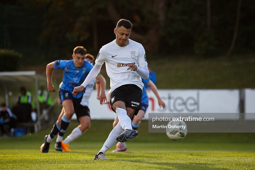 Dean Ebbe scored a first-half penalty for Athlone Town against UCD on Monday night