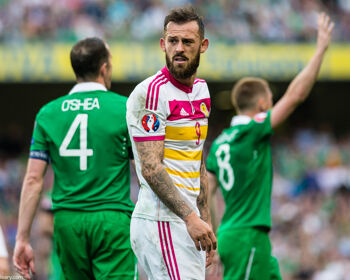 Steven Fletcher in action for Scotland