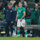 Evan Ferguson coming on for Ireland against Norway last November