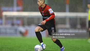 Jamie Mullins in action for Bohemians during the 2022 League of Ireland Premier Division season.