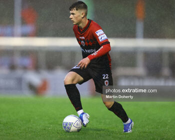 Jamie Mullins in action for Bohemians during the 2022 League of Ireland Premier Division season.
