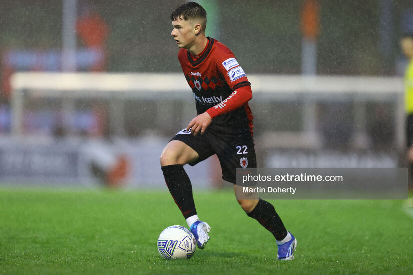 Jamie Mullins in action for Bohemians during the 2022 League of Ireland Premier Division season.