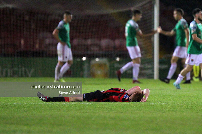 Action from Cork City's FAI Cup win over Longford Town in August 2020