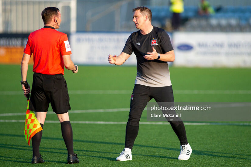Vinny Perth is back in the hot seat at Oriel Park.
