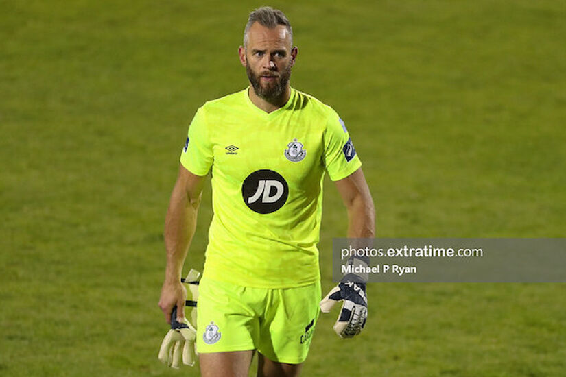 Alan Mannus is set to play his 75th consecutive league match for Shamrock Rovers this weekend