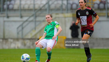 Becky Cassin in action last weekend during Cork's 3-3 draw with Galway.