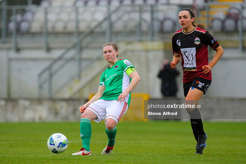 Becky Cassin in action last weekend during Cork's 3-3 draw with Galway.