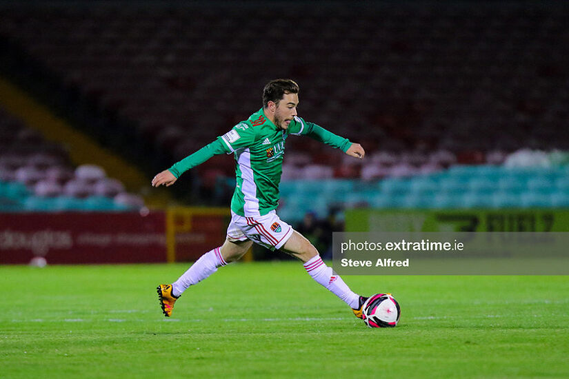 Cory Galvin in action for Cork City during a 2-1 victory over Cobh Ramblers at Turner's Cross on March 26, 2021.