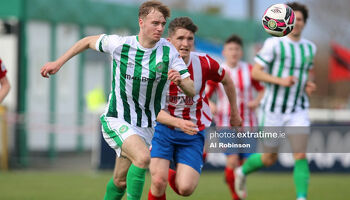Andrew Quinn in action during his season long loan spell with Bray Wanderers in 2021 campaign