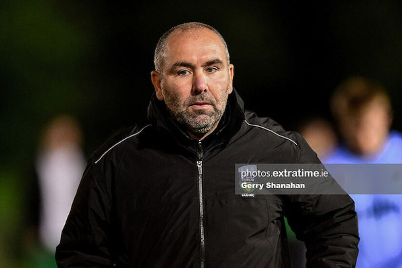 UCD manager Andy Myler