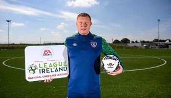 League of Ireland Academy development manager Will Clarke during a EA SPORTS National Underage League Media Day at FAI Headquarters in Abbotstown, Dublin.
