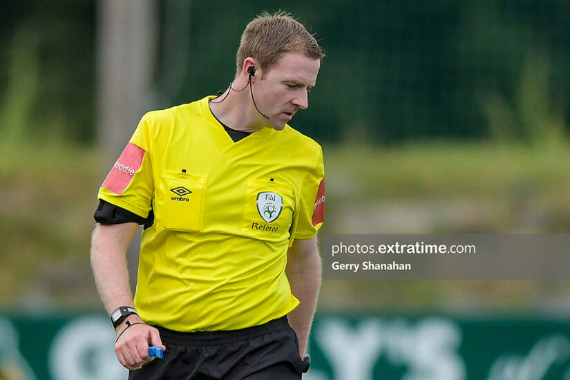Referee John McLoughlin