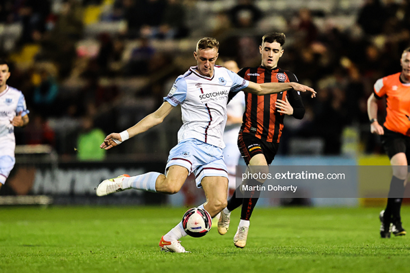 Killian Phillips in action for Drogheda United against Bohemians during the 2021 season.