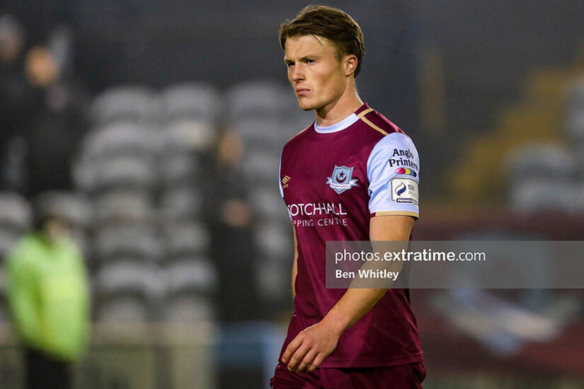 Dan O'Reilly in action for Drogheda United in 2021