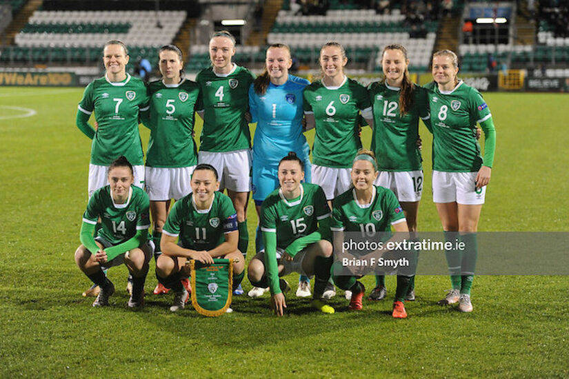 The Ireland starting XI from their 11-0 win over Georgia in Tallaght Stadium last November