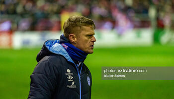 Damien Duff managed Shelbourne for the first time in competitive action on Friday night