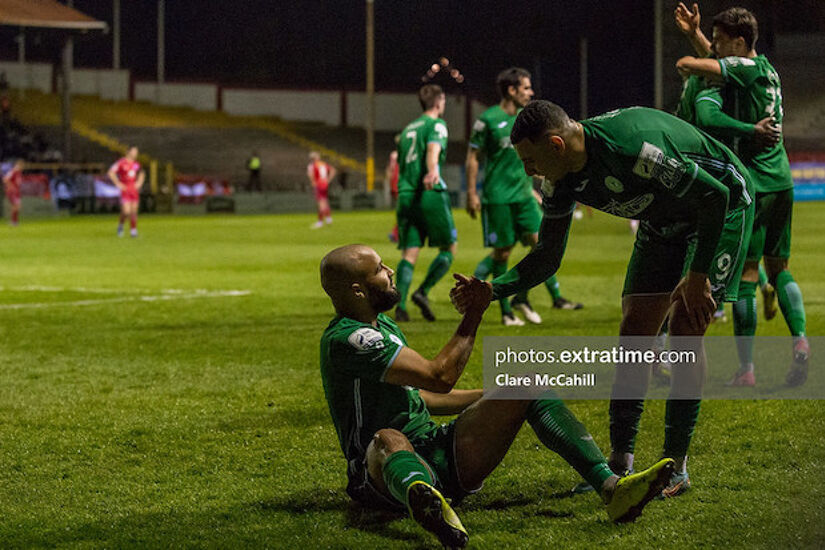 Ethan Boyle was on the scoresheet in Harps' 3-0 win last time Harps played in Tolka