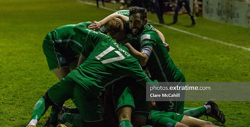 Finn Harps in celebration mode at Tolka Park