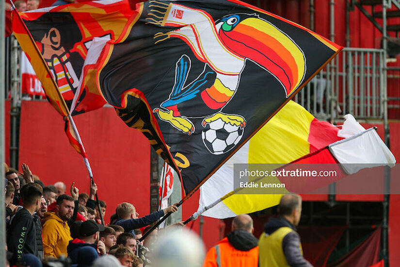 Saints supporters went home happy after their 3-0 win over Drogheda United on Friday