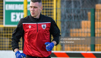 Luke Dennison before Longford Town's game against Waterford at Bishopsgate on Monday, 21 June 2021.