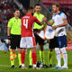 Harry Kane and Steve Borg shake hands prior to the UEFA EURO 2024 qualifying round group C match between Malta and England at Ta' Qali Stadium in Valletta