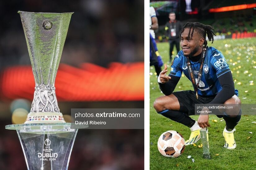 Ademola Lookman's hat-trick helped the Italian side lift a European trophy for the very first time