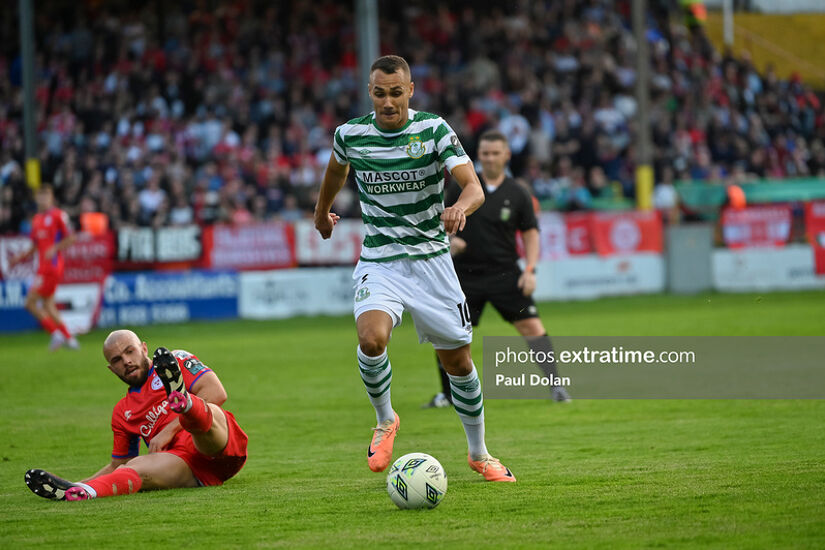 Graham Burke scored the winner for Shamrock Rovers