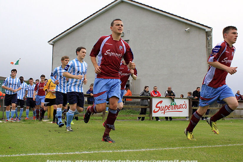 Mervue United and Salthill Devon during the club's brief stint in the League of Ireland