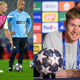 Erling Haaland, Pep Guardiola and Kevin Du Bruyne on the eve of the Champions League final