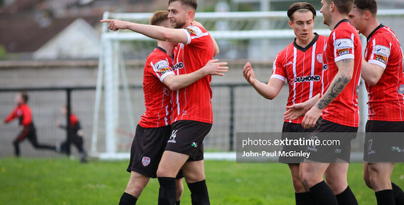 Will Patching continued his fine goalscoring form for the Candystripes