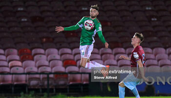 Gordon Walker in action for City against Cobh Ramblers in March 2021