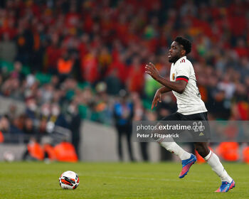 International football friendly, Republic of Ireland versus Belgium; Orel Mangala of Belgium makes a run with the ball