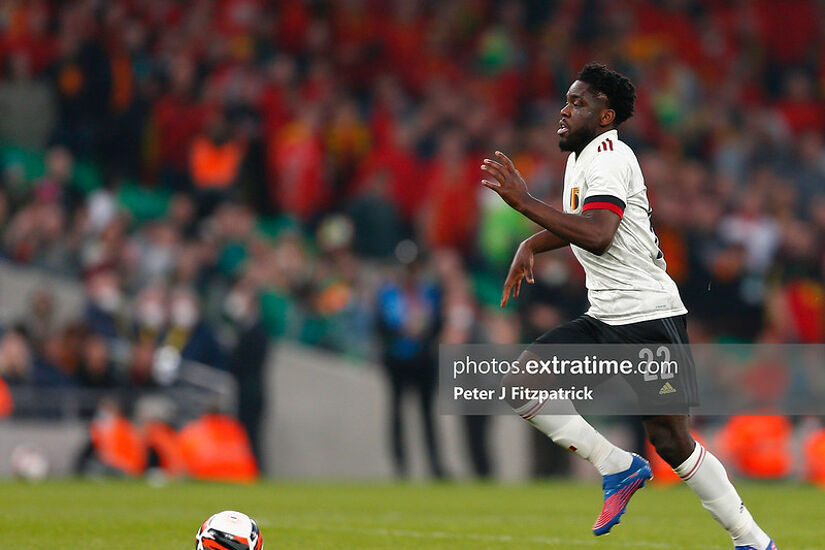 International football friendly, Republic of Ireland versus Belgium; Orel Mangala of Belgium makes a run with the ball