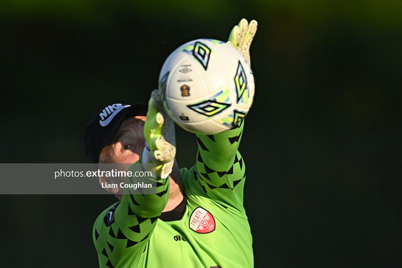 Shane Hallahan in action for Treaty United