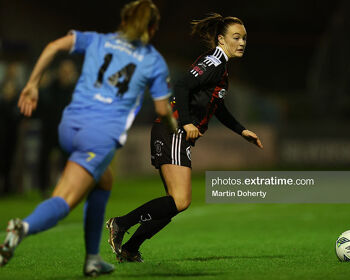 Katie Lovely in action for Bohemians