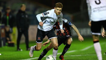 Conor Malley of Dundalk in action against Bohemians at Dalymount Park in the Premier Division on February 24, 2023.