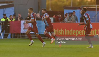 Drogheda United had nine reasons to celebrate on Friday night with James-Taylorgetting an early hattrick