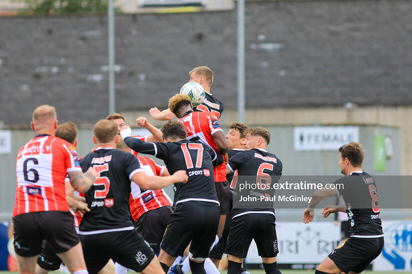 Derry City in action against HB in the First Round