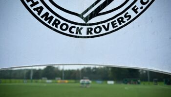 Shamrock Rovers Academy at Roadstone in the rain