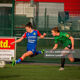 Action from the Group stage match between Linfield and Peamount United