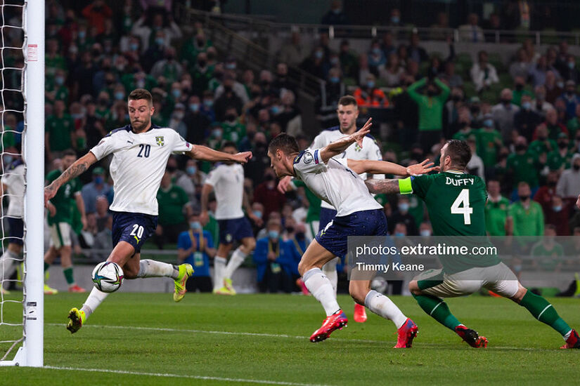 Serbia drew 1-1 with Ireland in the September 2021 qualifier in Dublin
