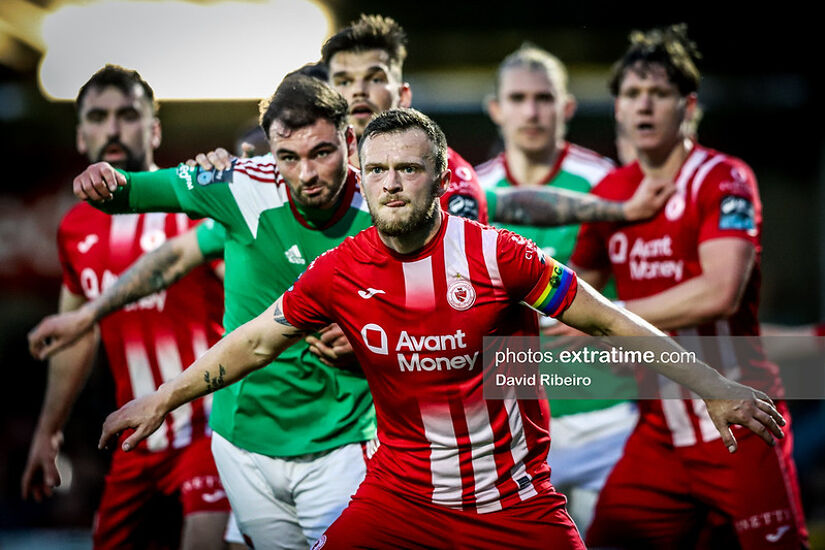 Action from the League of Ireland Premier Division match between Cork City FC and Sligo Rovers at Turner's Cross