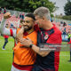 Stephen Kenny with winger Jake Mulraney