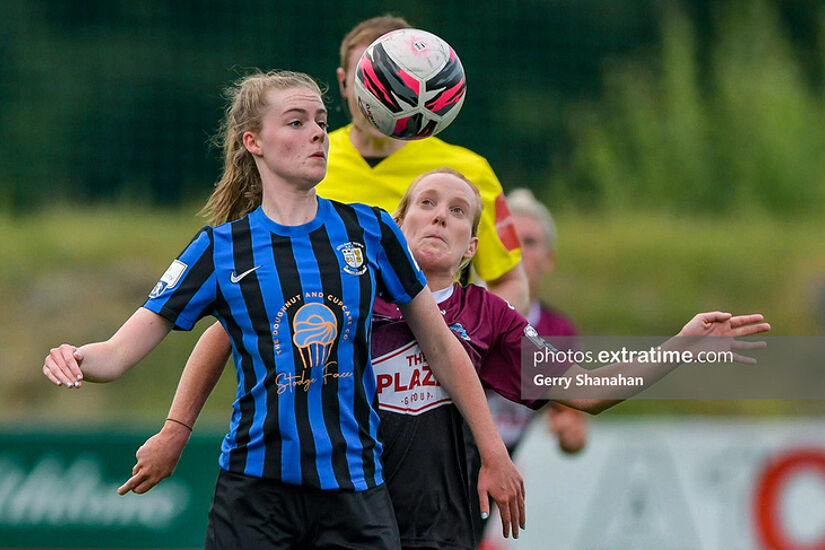 Aife Haran in action for Athlone Town during the 2021 Women's National League season.