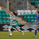 Áine O'Gorman in action for Shamrock Rovers against Treaty United in Tallaght.